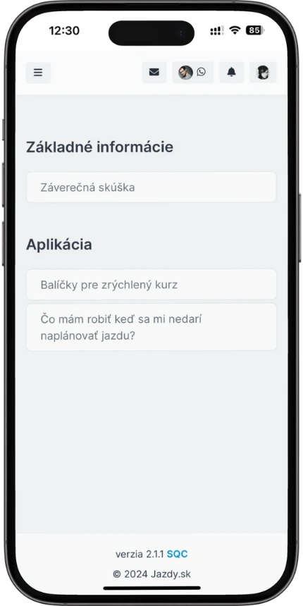 Informácie – jazdy.sk
