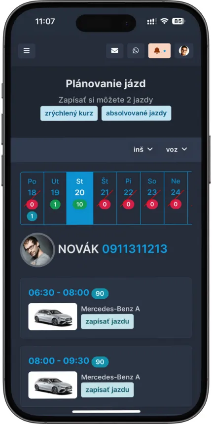 Dark mode – jazdy.sk
