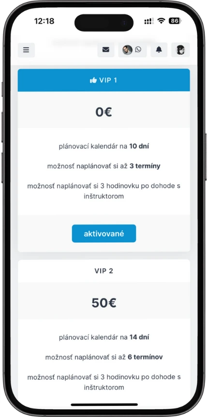 VIP Balíčky – jazdy.sk